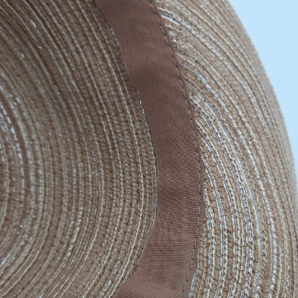 Vintage August Hat Company Women's One Size Front Brim Sun Hat Straw - Picture 9 of 9